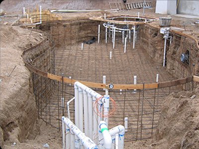 construct swimming pool
